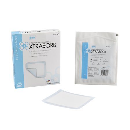 Super Absorbent Dressing Xtrasorb™ Classic Nonadhesive 4 X 5 Inch Rectangle