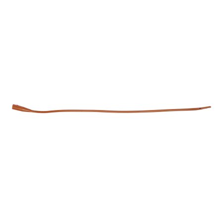Urethral Catheter Bardia® Coude Olive Tip Red Rubber 14 Fr. 16 Inch