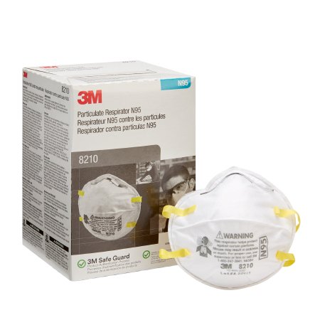 Particulate Respirator Mask 3M™ Industrial N95 Cup Elastic Strap One Size Fits Most White NonSterile Not Rated Adult