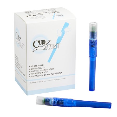 Urethral Catheter Cure Twist™ Straight Tip Lubricated PVC 14 Fr. 6 Inch