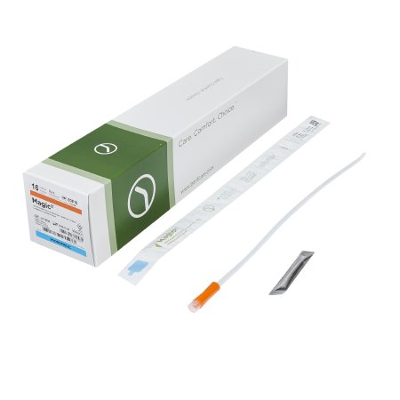 Urethral Catheter Magic3® Coude Tip Hydrophilic Coated Silicone 16 Fr. 16 Inch
