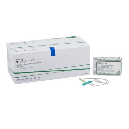 Infusion Set McKesson Prevent® 21 Gauge 3/4 Inch 12 Inch Tubing Without Port