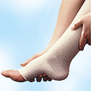 Elastic Tubular Support Bandage Tensoshape® 14-4/5 X 16-2/5 Inch Below Knee Pull On Tan NonSterile Size D / E / Large Standard Compression