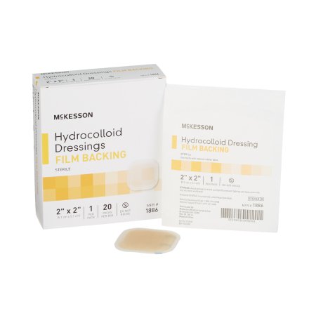 Hydrocolloid Dressing McKesson 2 X 2 Inch Square