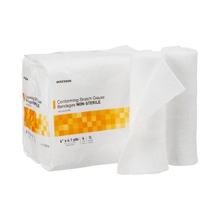 Conforming Bandage McKesson 6 Inch X 4-1/10 Yard 6 per Pack NonSterile Roll Shape