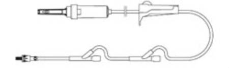 Primary IV Administration Set AMSafe® Gravity 2 Ports 10 Drops / mL Drip Rate Without Filter 96 Inch Tubing Solution