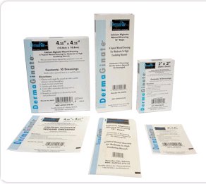Alginate Dressing DermaGinate® 2 X 2 Inch Square