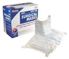 Surgical Mask Dukal® Pleated Earloops One Size Fits Most Blue NonSterile ASTM Level 1 Adult