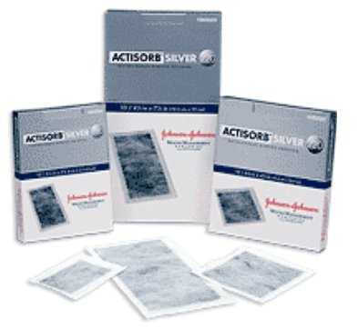 Silver Charcoal Dressing 3M™ Actisorb™ Silver 220 2-1/2 X 3-3/4 Inch Rectangle Sterile